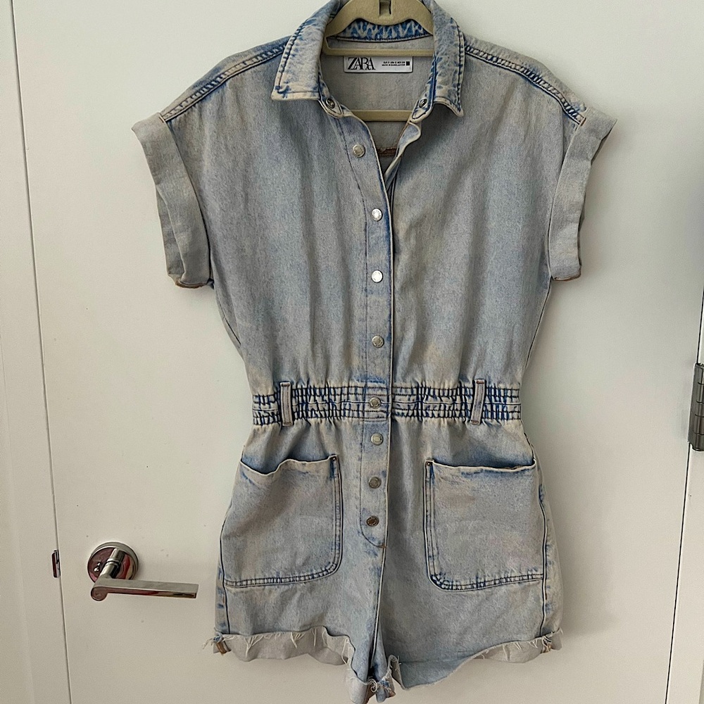 Zara denim romper